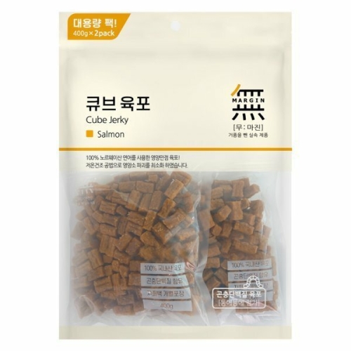  무마진 독 큐브 육포 연어 800g [1개]
