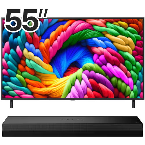LG전자 나노셀 AI 55NANO90AKA (스탠드+사운드바, S20A)