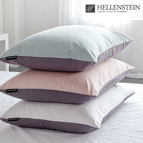 다운필 낮은 베개+브리즈 워싱 60수 베개커버