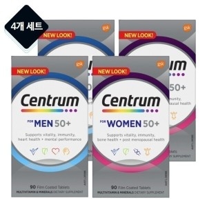 <b>센트룸</b> <b>실버</b> 맨 50+ 90정 + <b>실버</b> <b>우먼</b> 50+ 90정 세트