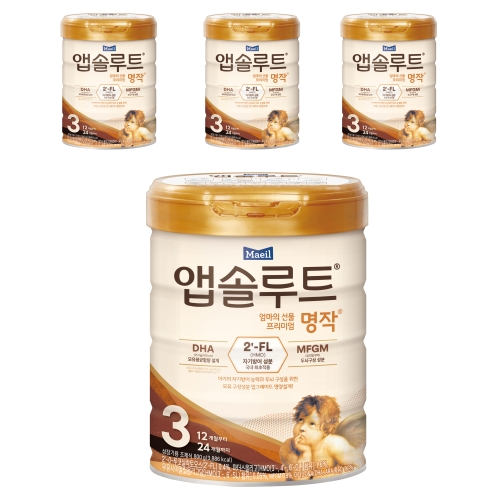 매일유업 앱솔루트 명작 2FL 3단계 800g (4개)