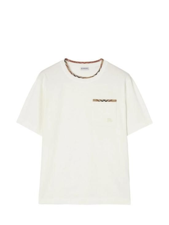 버버리 반팔 티셔츠 8127629 B7078 White