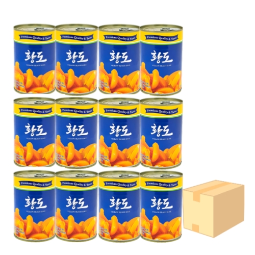 삼도식품 황도 슬라이스 425g (24개)_이미지
