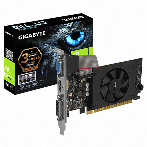 GIGABYTE 지포스 GT710 UD2 V2 D5 2GB 미니미 제이씨현_이미지