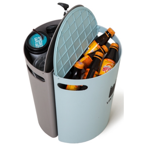 엔플라스틱 ㅤ듀얼 벽걸이 휴지통 (2개)_이미지