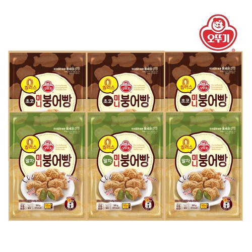 오뚜기 츄러스 미니붕어빵 초코 300g + 말차 300g (3개)_이미지