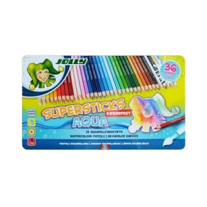 지구화학 졸리 아쿠아 수채 색연필 (36색)_이미지
