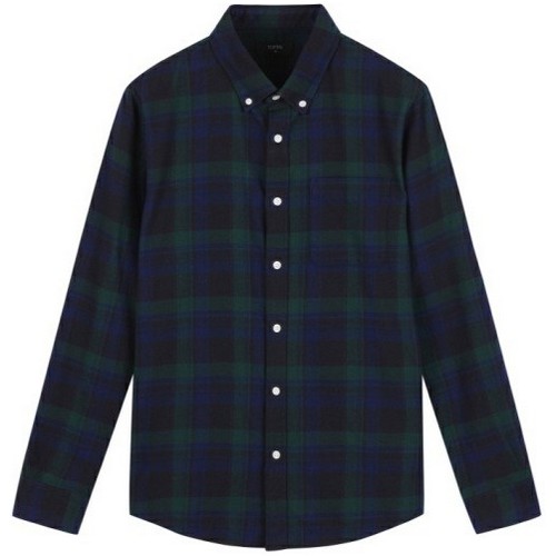 신성통상 탑텐 남성 코튼 플란넬 버튼다운 셔츠_MSA4WC1901_이미지