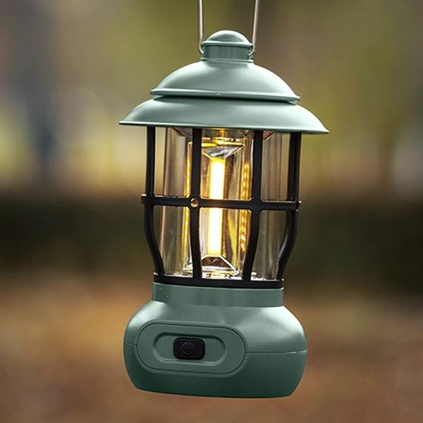 레트로 감성 캠핑랜턴 L4 (그린)