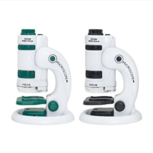 포커스 휴대용 광학 현미경 야외 과학 교육 장난감 실험 세트 60-180x_이미지