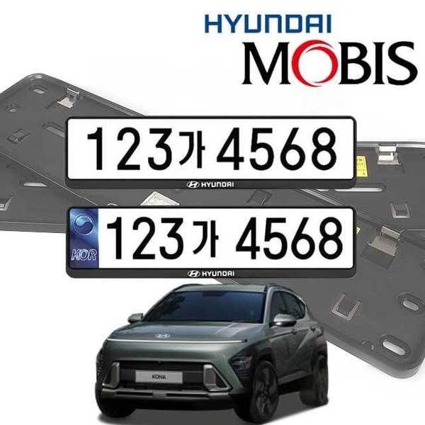 뉴 R8H6O8Y1 코나 현대비스 번호판가드 순정용 가드