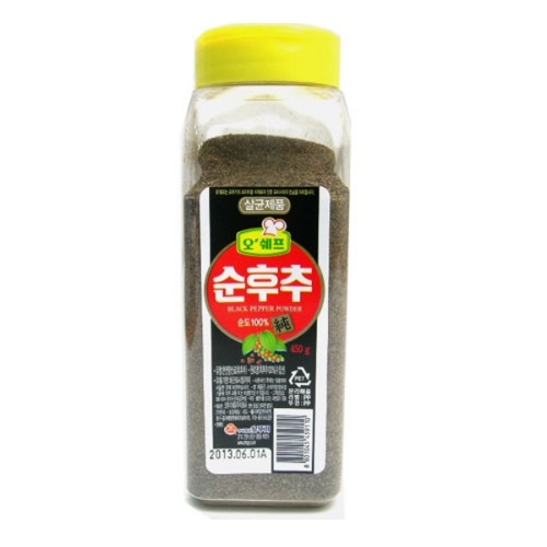 오쉐프 순후추 용기 450g이미지입니다. 누르면 해당 게시물로 새창이동합니다.