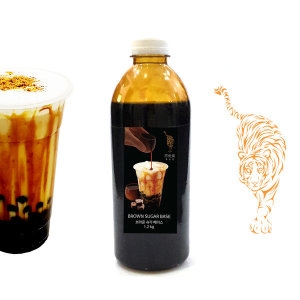 [불명] 브라운슈가시럽1.2kg 흑당 흑설탕 버블티 밀크티