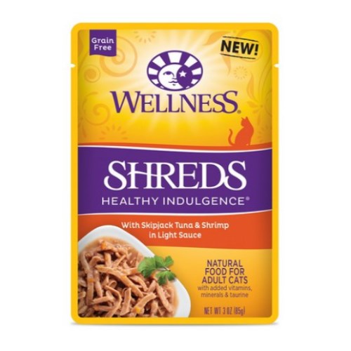 캣 헬시 인덜전스 슈레드 참치와 새우 파우치 85g
