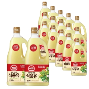 해표 식용유 1.8L 17개 콩기름튀김