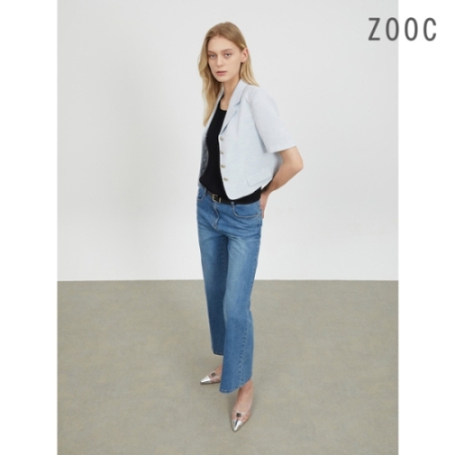 대현 ZOOC 트위드 크롭 하프 슬리브 자켓 LBZ242MSF021