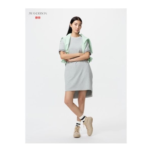 JW앤더슨 오버사이즈 바이컬러 T 원피스 4컬러 484003