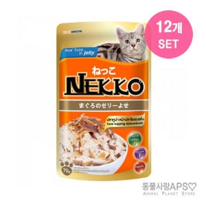 네코 참치토핑 가다랑어 파우치 70g (12개)_이미지