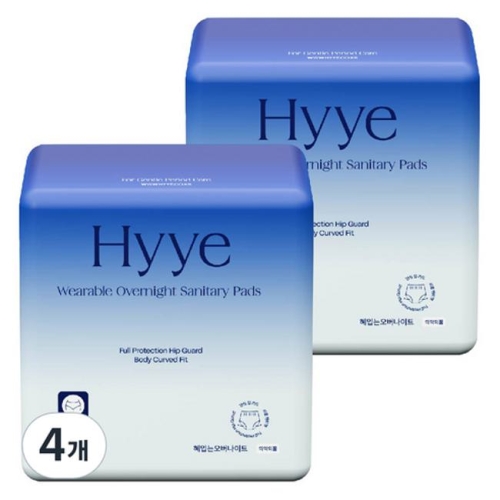 어센틱브랜즈코리아 혜 입는 오버나이트 대형 6개 (4팩(24개))