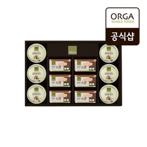 올가홀푸드 동물복지 순햄 참치캔 혼합 선물세트 2호 (1개)_이미지