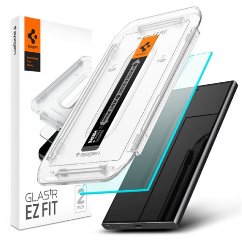 슈피겐 갤럭시S24 울트라 글라스tR 이지핏 강화유리 보호필름 (액정 2매)