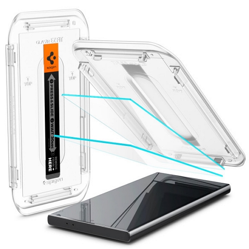 슈피겐 갤럭시S24 울트라 글라스tR 이지핏 강화유리 보호필름 (액정 2매)_이미지