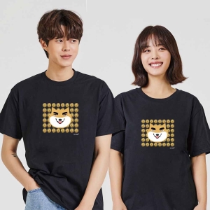 제이큐 ㄷ만만세_여름반팔티_오버핏반팔티그래픽반팔티_키밍의류 도지코인시바견 디지털프린팅 반팔티 오버핏_W8CF7E7 도림 반팔티셔츠.._이미지