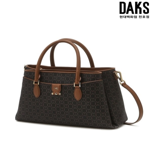 닥스 DCBA6E873 SAINT BARNET 브라운 DD 패턴 가죽 토트백 DCBA6E873W3_이미지