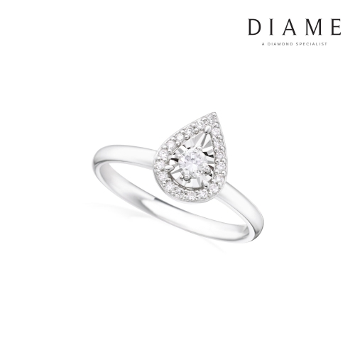 다이아미 루체오 14K골드 1부 랩그로운 다이아몬드 반지 UGDR0770W01LAB_이미지