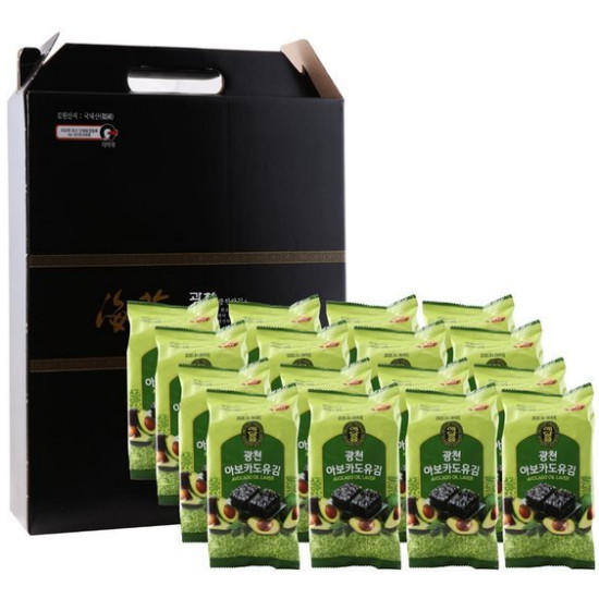 아보카도유 도시락김 선물세트 16봉