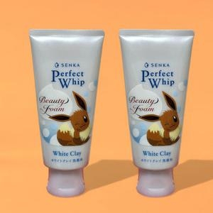 센카 화이트 클레이 퍼펙트 휩 포켓몬스터 더블기획 120g 2개