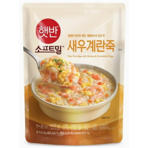 CJ제일제당 햇반 소프트밀 새우계란죽 420g (2개)_이미지