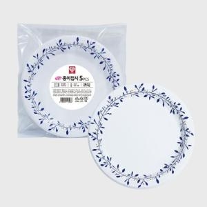 칼라 종이접시 14cm 10입 파티일회용접시 원형접시