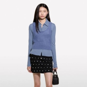  SISLEY 플러피 슬리브리스 탑_19VBMH00E
