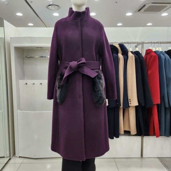 누빔 차이나 루즈빗 롱 모직 겨울코트JACW1WCH0290US 1111177