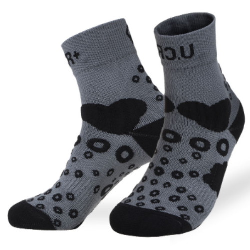 UCR 트로스 컴프레션 자전거 숏양말 (그레이블랙)_이미지