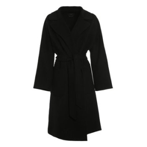  로보 ROVO 벨티드 울 코트 블랙 2350160339 013