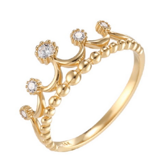 골드앤 18K 퀸 크라운 반지