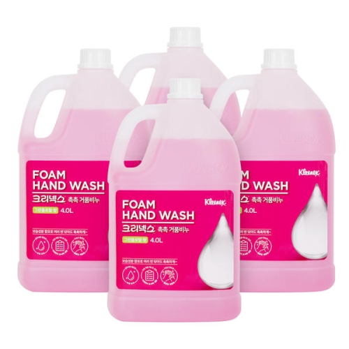 크리넥스 소프트 폼 솝 그린 플로럴향 4L (4개)_이미지