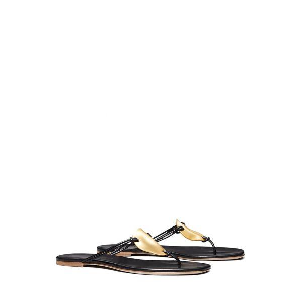  토리버치 우먼 파토스 샌들 샌달 퍼펙트 블랙 골드 11336992