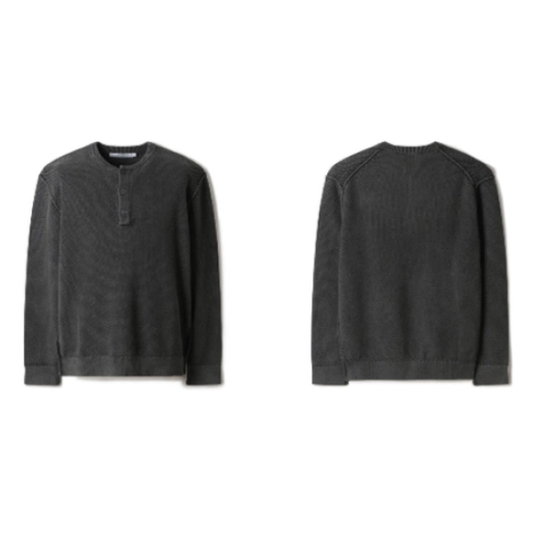 시리즈 헨리넥 다잉 니트_SAWAW24021CHX_이미지