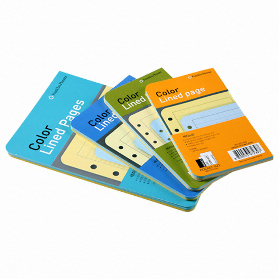 프랭클린플래너 색지 노트 리필 내지 (PO)_이미지