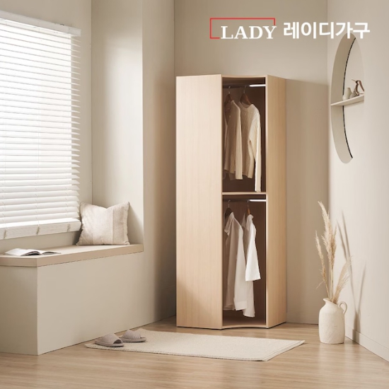 레이디가구 이안 1단 코너형 드레스룸 800_이미지