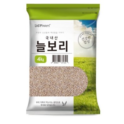건강한밥상 국산 늘보리쌀 (4kg,4개)_이미지