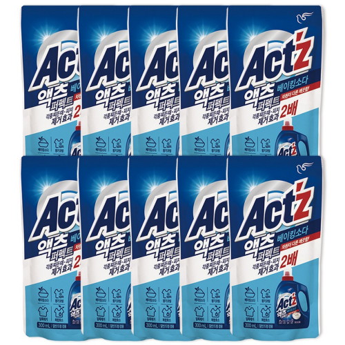 액츠 퍼펙트 베이킹소다 리필 300ml (10개)_이미지