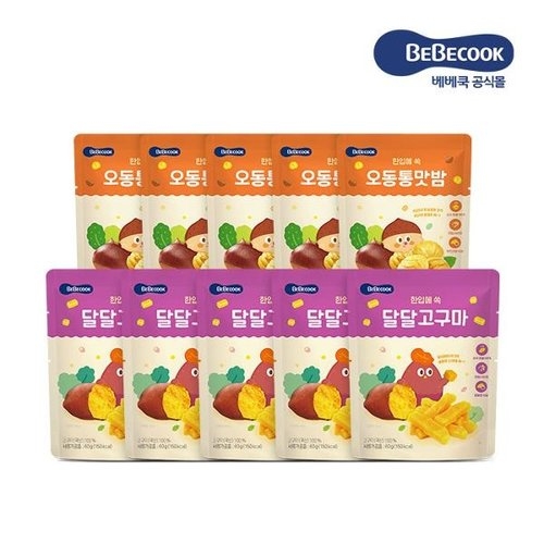  베베쿡 달달고구마 60g + 오동통 맛밤 50g [5개]