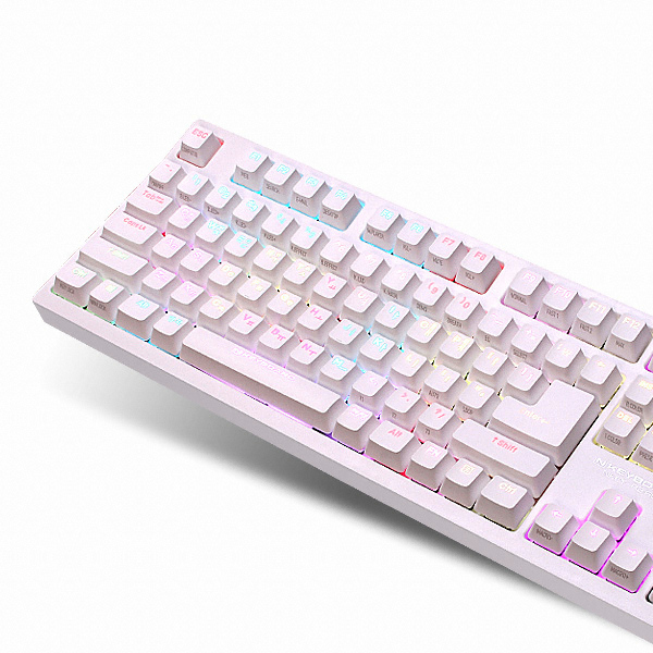 스카이디지탈 NKEYBOARD NKEY-R3 RGB PBT (화이트, 청축)_이미지