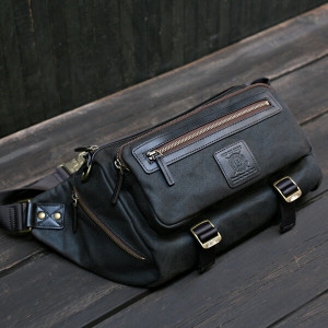 빌포드 정가380000 웨이스트백 마론그레이 힙색 남자 크로스백 메신저백 남성가방 슬링백_이미지