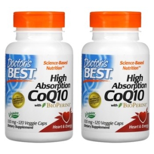 닥터스베스트 고흡수 CoQ10 바이오페린 100mg 120캡슐 (2개)