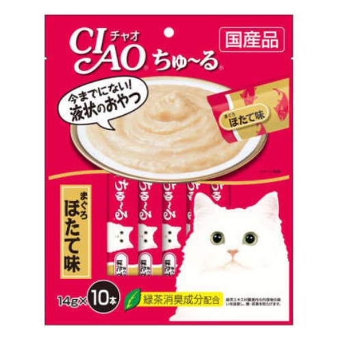 이나바 캣 챠오츄르 참치&조갯살 SC-125 140g (14g x 10p) (1개)_이미지